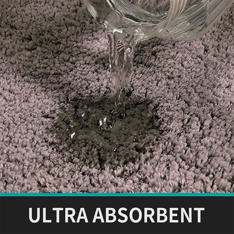 Vegas Luxe Micro Fiber Runner Rug - Grey media 6