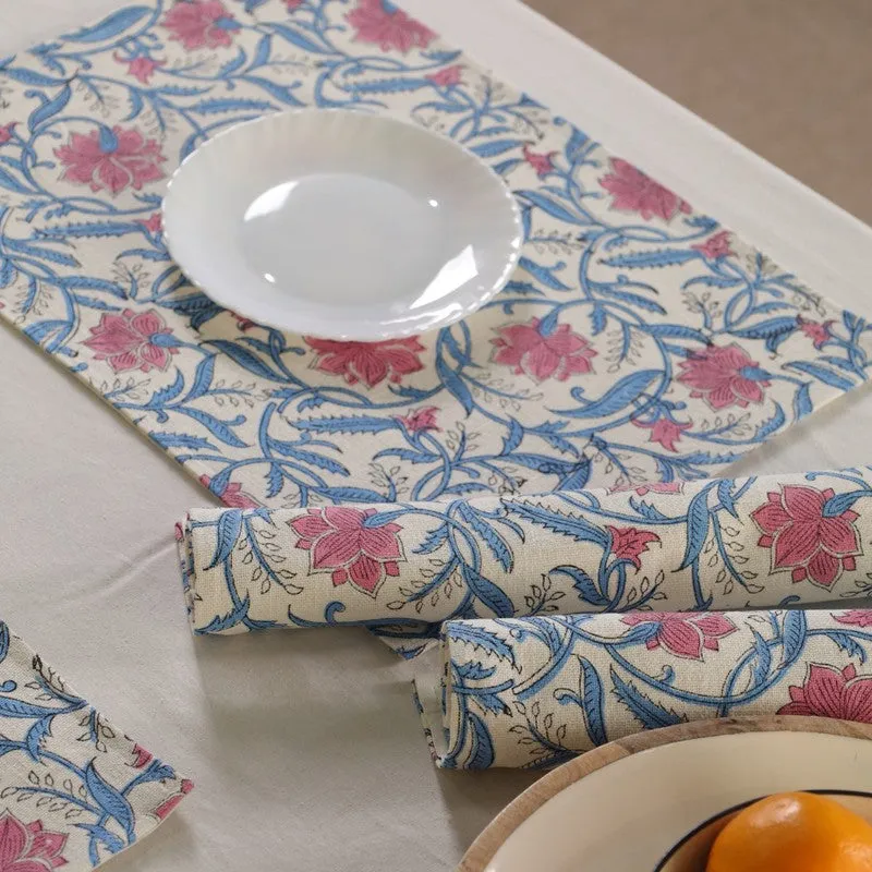Petal Whisper Canvas Table Mats - Set Of Six media 8