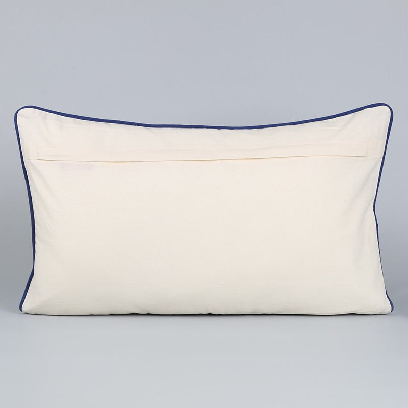 India Circus Flos Viridans Printed Cotton Cushion Cover (Rectangle) - Set Of Two media 5
