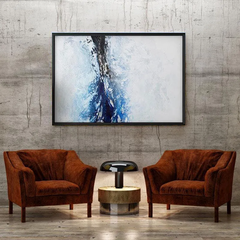 Deep Emergence Canvas Wall Painting - Black Frame media 4
