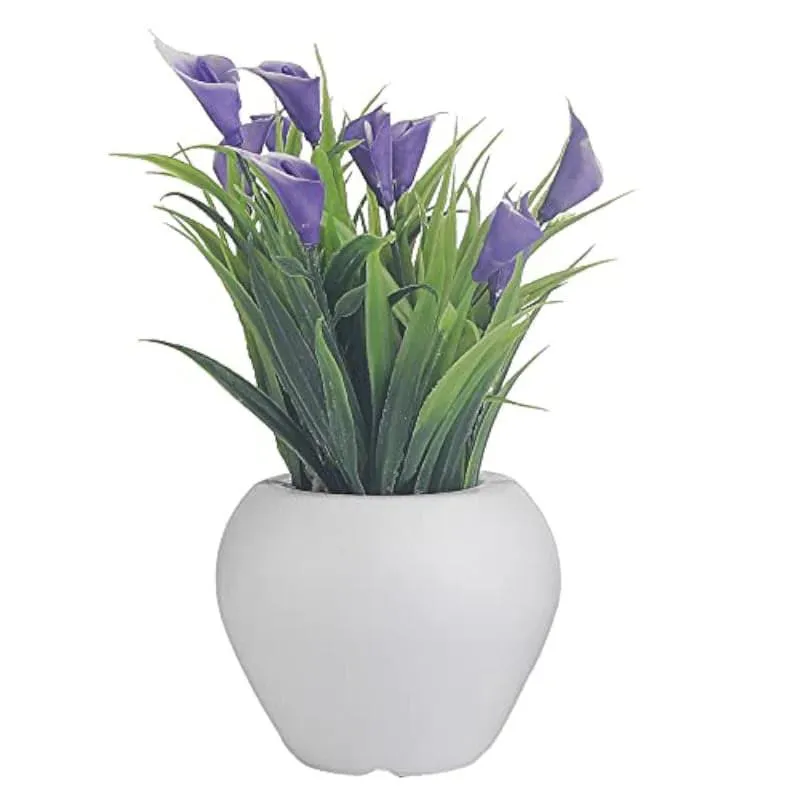 Ember Faux Plant Apple Pot (Purple & Pink) - Set Of Two media 3
