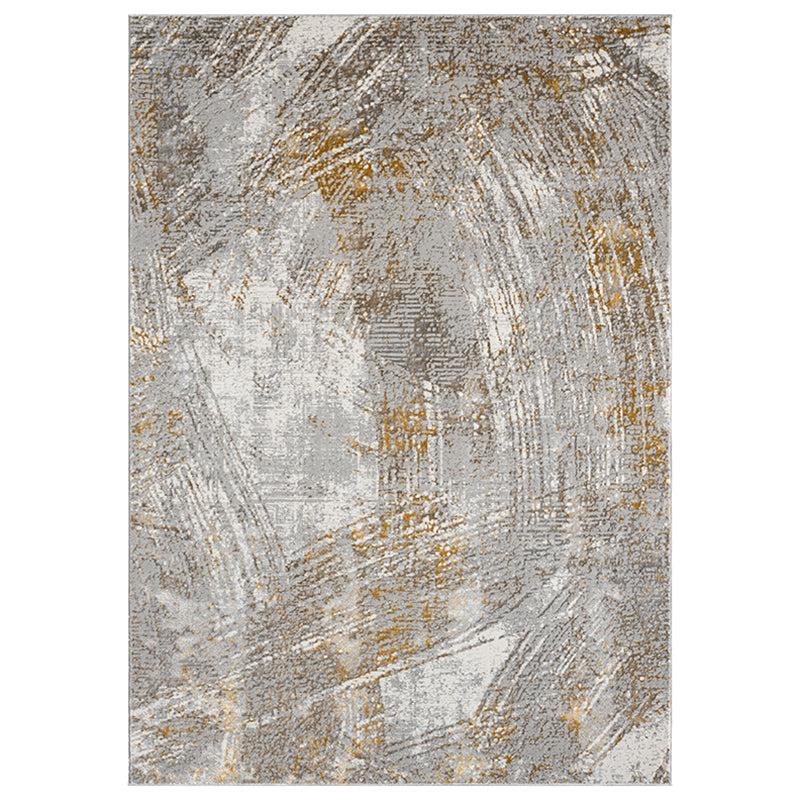 Rusto Abstract Carpet - Yellow & Grey