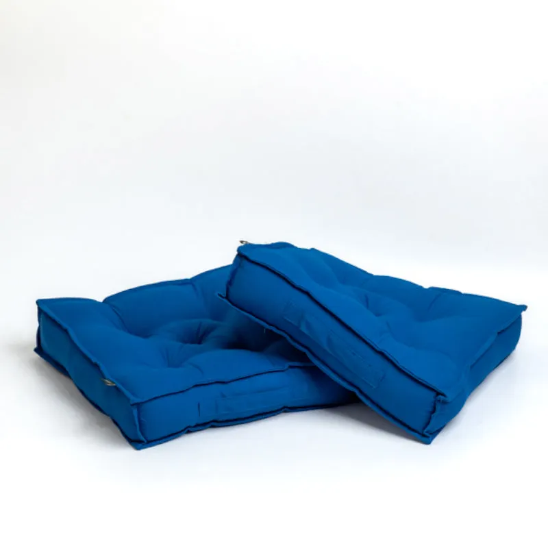 Tara Floor Cushion (Classic Blue) - Set Of Two media 5