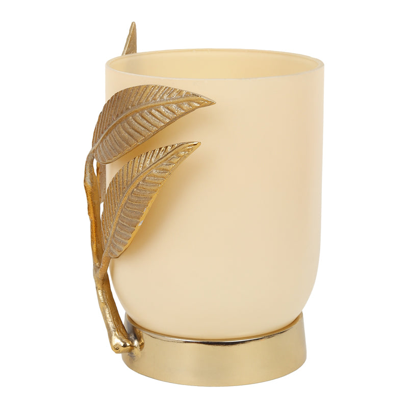 Gemma Glass Vase - Cream & Gold media 5