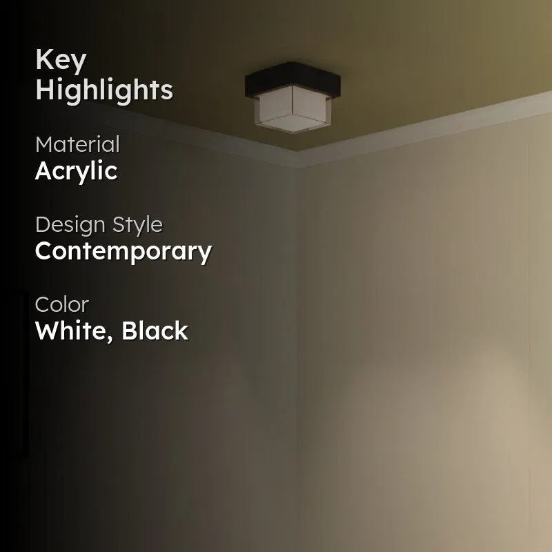 Modern Cube Acrylic Ceiling Lamp media 2