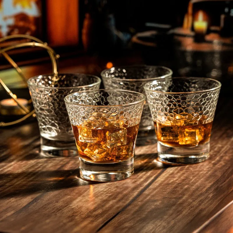 Crackle Stone Whiskey Tumblers (240 mL Each) - Set Of Two media 4