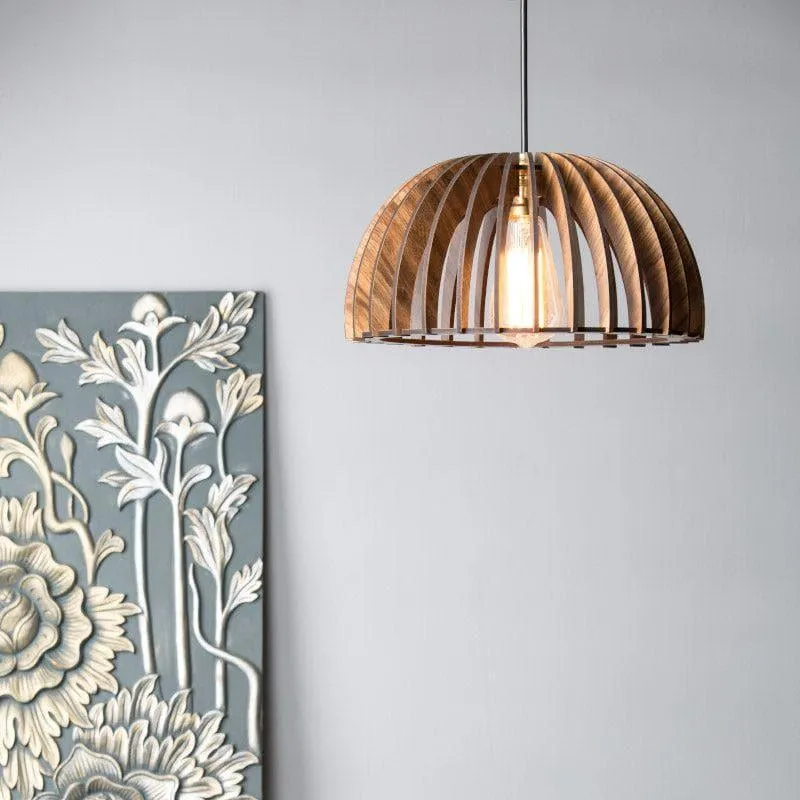 Alma Wooden Ceiling Lamp media 1