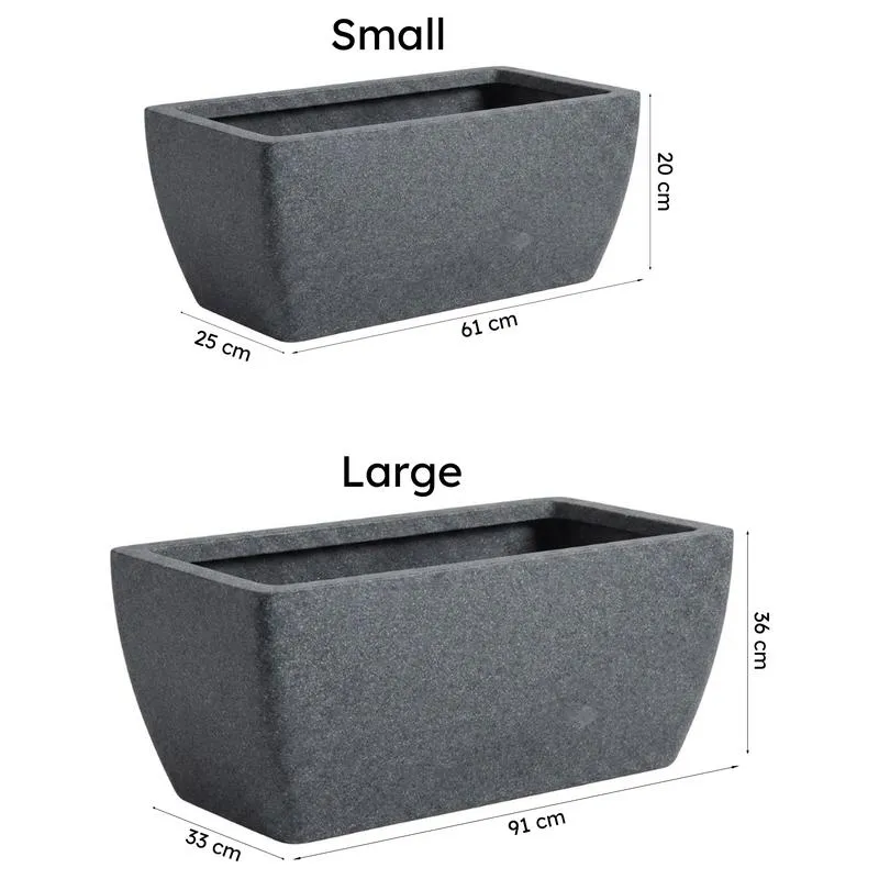 Meadow Glow Planter - Black - 9