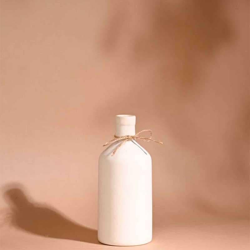 Japanese Bottle Vase - White media 4