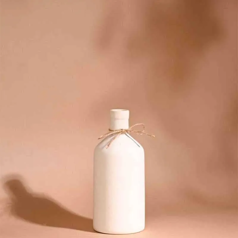 Japanese Bottle Vase - White media 4