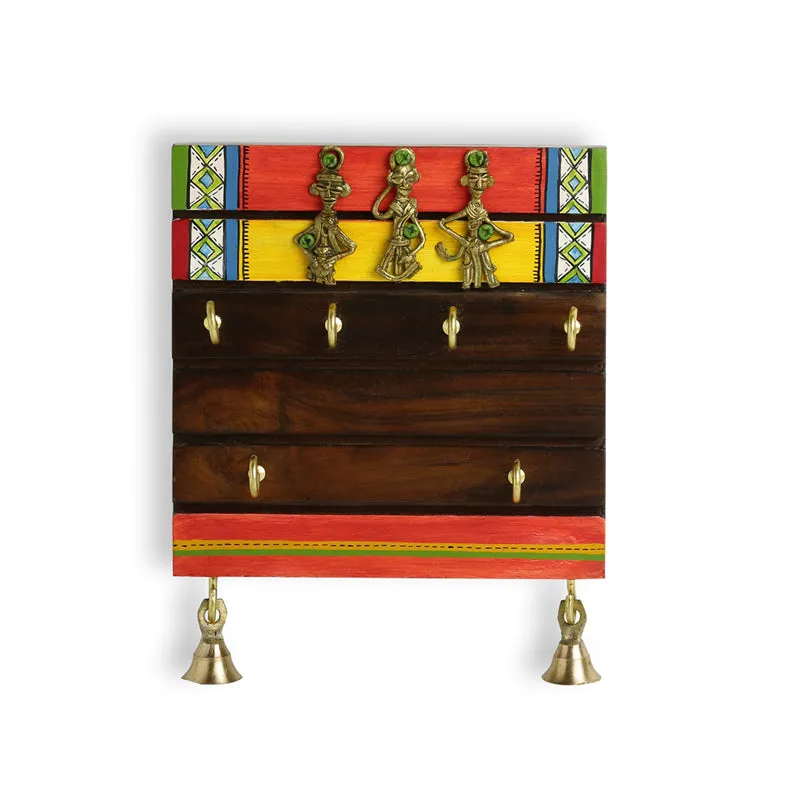 Key Tribe Handpainted Sheesham Wood Key Hook media 4