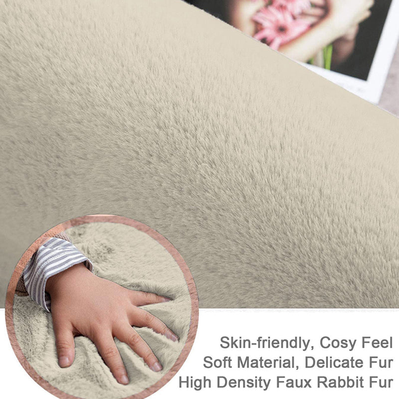 Ruffle Luxe Area Rug - Beige media 6