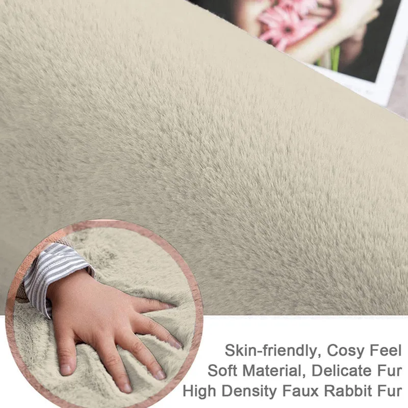 Ruffle Luxe Area Rug - Beige media 6