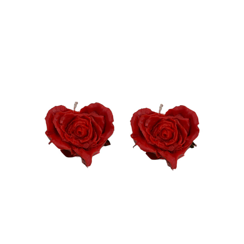 Hearty Rose Scented Candle - Set Of Two media 4