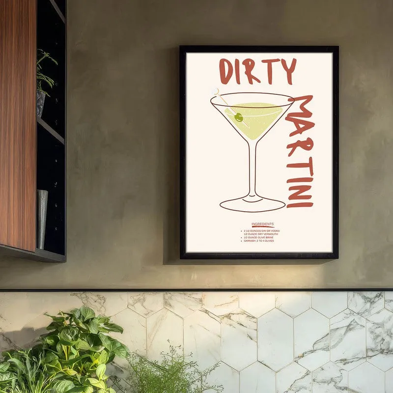 DirtyMartini Archival Canvas Wall Art - Black media 3