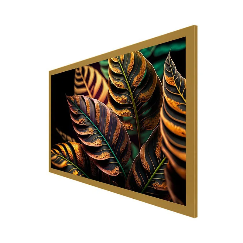 Chiaroscuro Leaves Canvas Wall Painting media 7