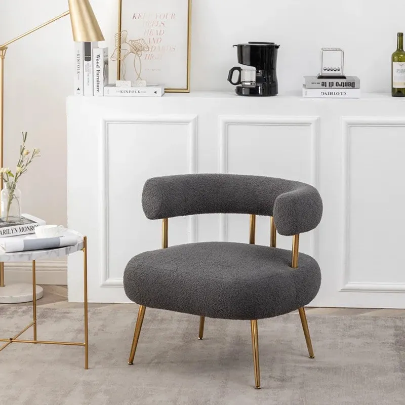 Oaklyn Neem Wood Accent Chair - Grey media 3