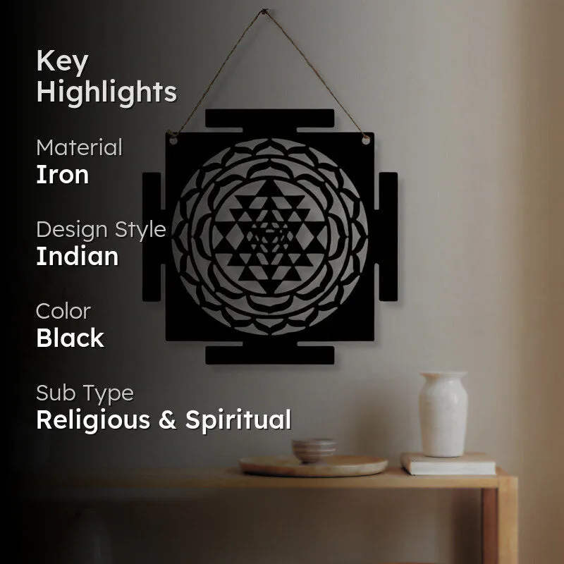 Infinite Mandala Lines Iron Wall Accent media 2