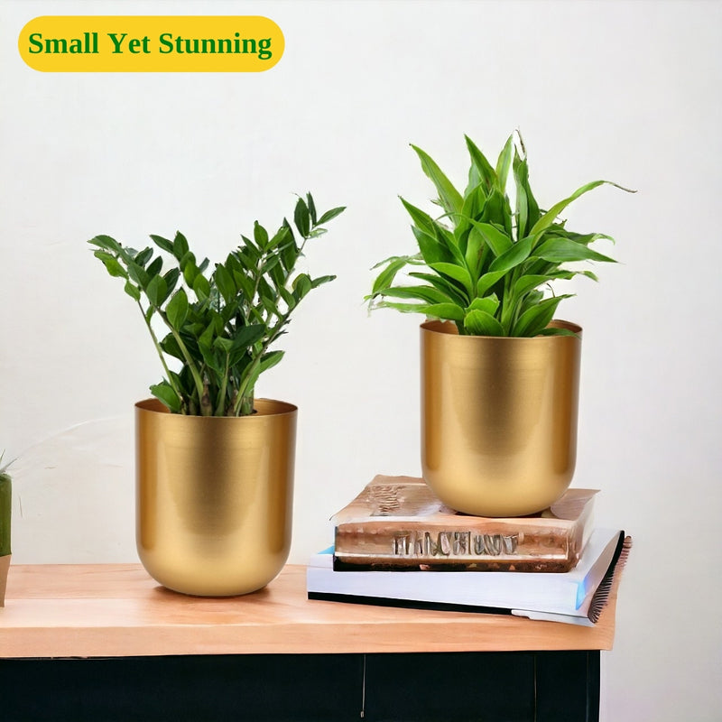 Ruba Neita Planter (Gold) - Set Of Two media 4