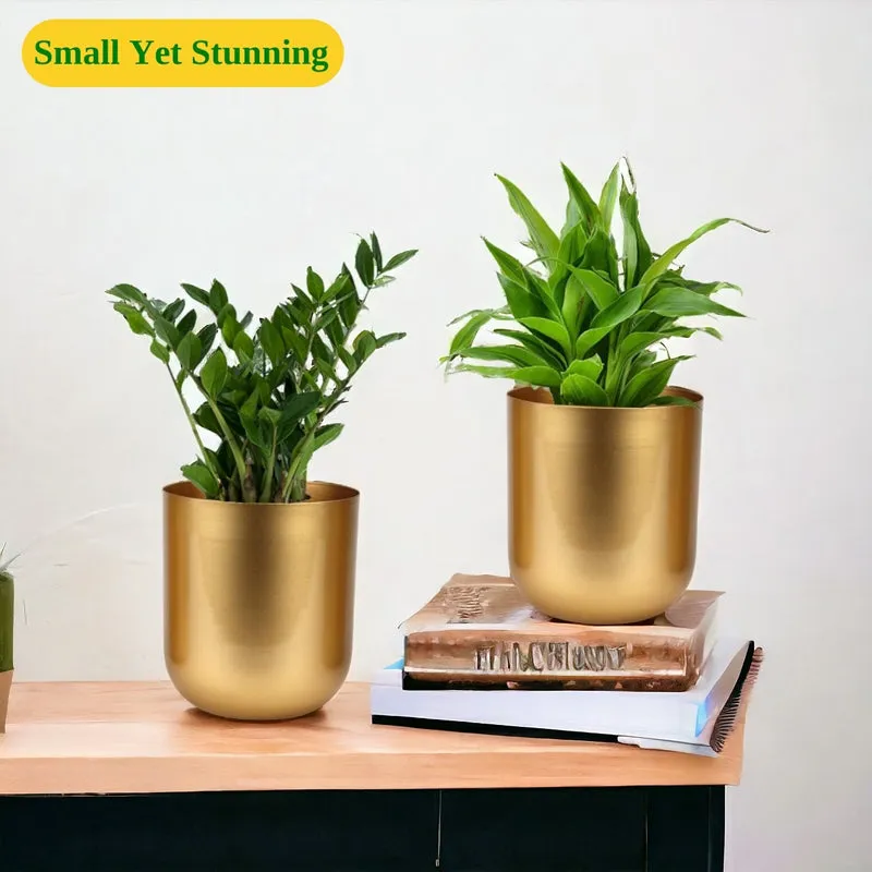 Ruba Neita Planter (Gold) - Set Of Two media 4