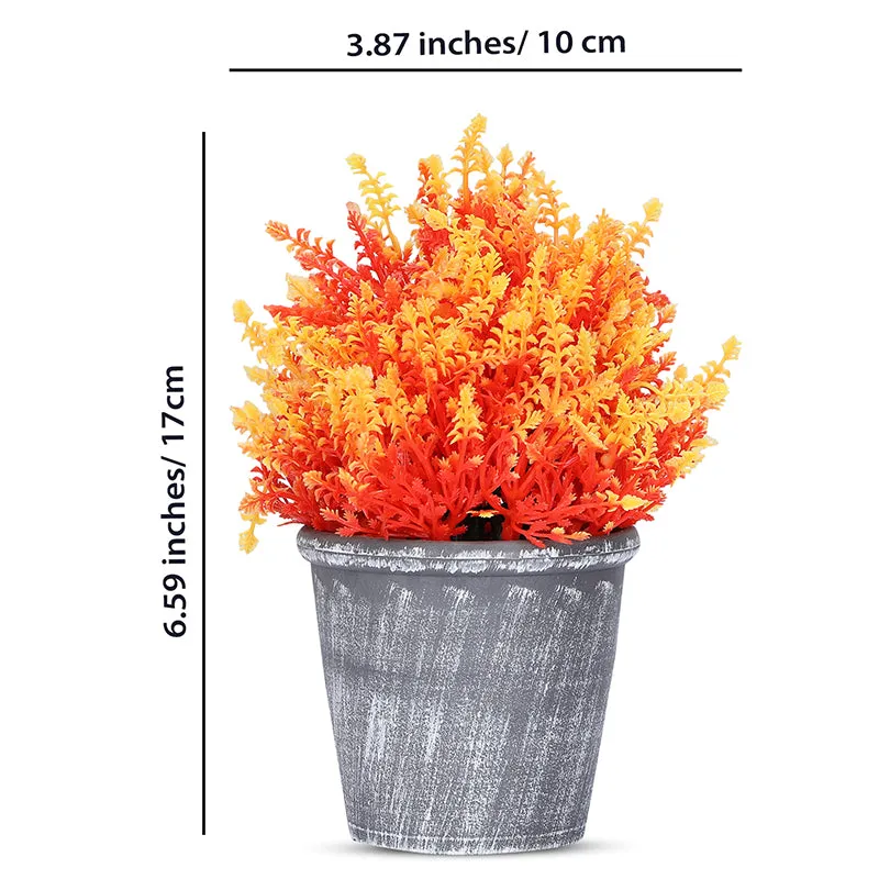 Abrela Artificial Plant With Black Plastic Pot - Set Of Two media 7