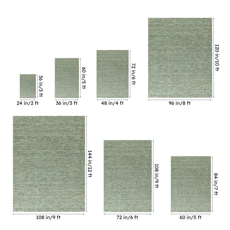 Leyla Hand Woven Wool Rug - Sea Green media 13