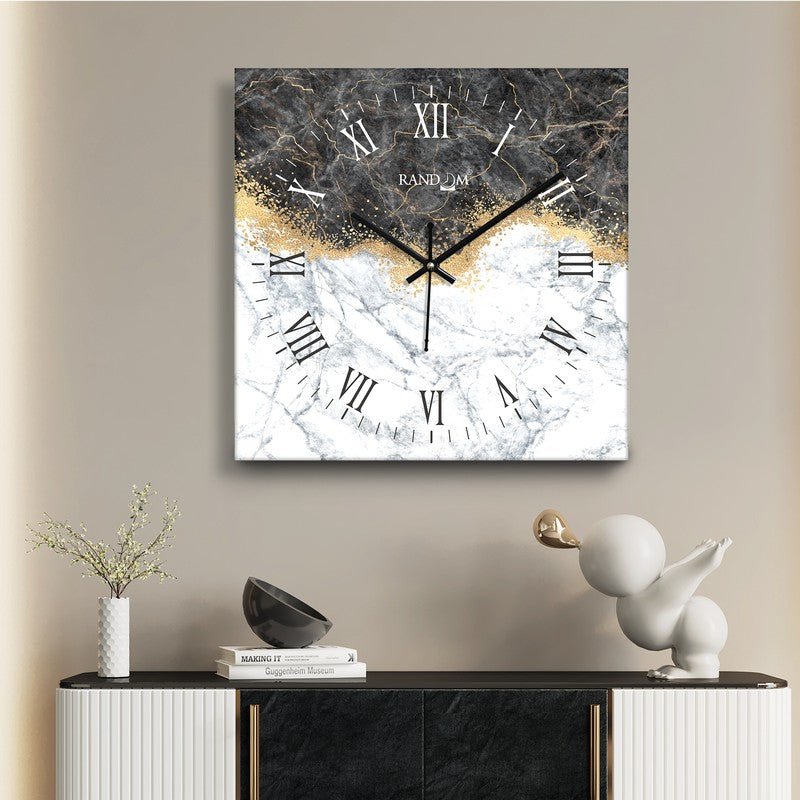 Novex Analog Wall Clock - White,Grey