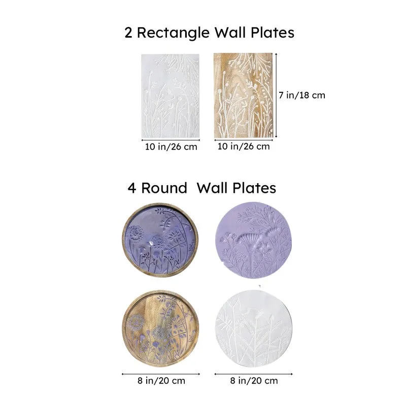 Earthen Elegance Wooden Wall Plates - Set of Six media 10
