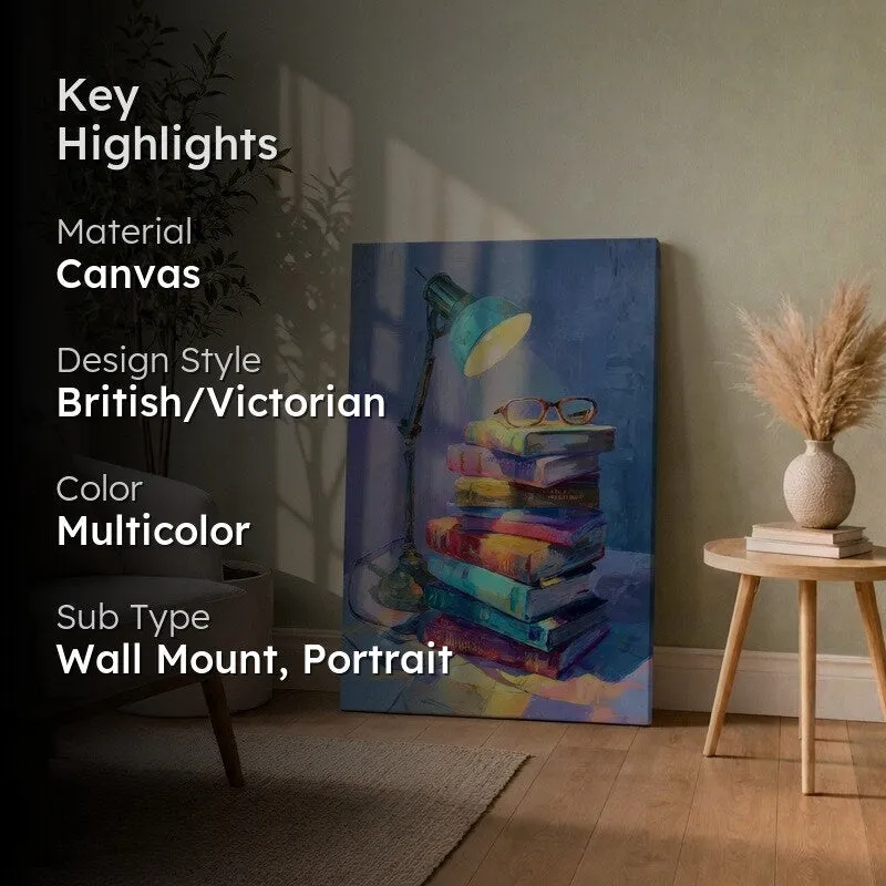 Literary Glow Canvas Canvas Wall Art media 2