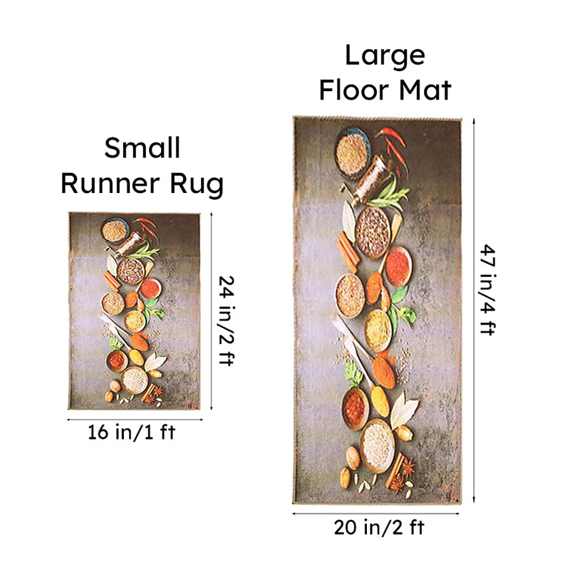 Southern Spice Nylon Kitchen Nylon Runner Rug - Set Of Two image 9