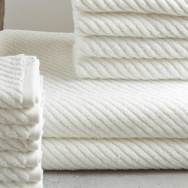 Nautica Riviera Soft Cotton Towel Set (White) - Fourteen Piece Set media 5