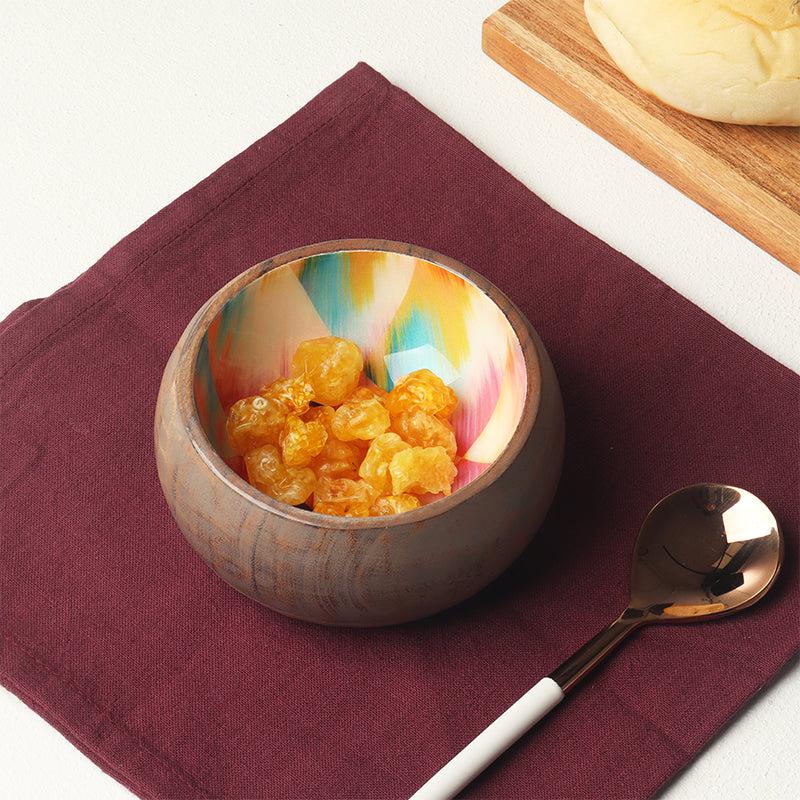 Tharva Acacia Wood Snack Bowl