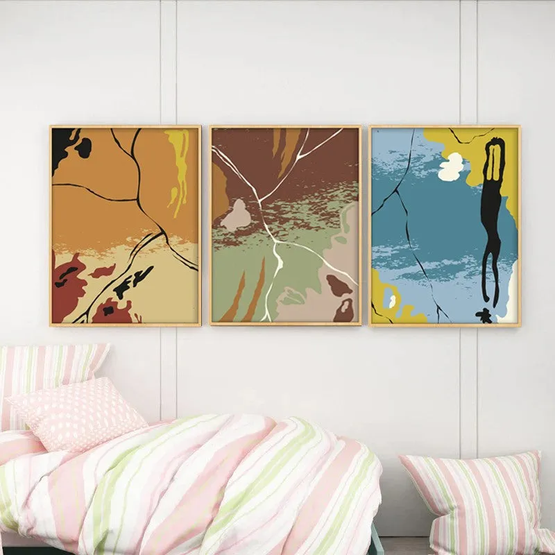 Dynamic Dreamscape Archival Paper Wall Art - Set Of Three media 5