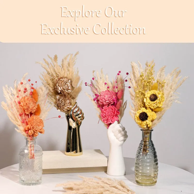 Bloom Carrier Vase With Flower Bunch - Two Piece Set media 4