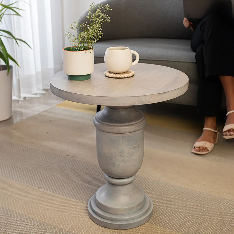 Benedetta Mango Wood Side Table media 4