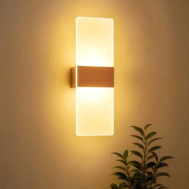 LumoFlex Multi-Mode Acrylic & Metal LED Wall Lamp media 1