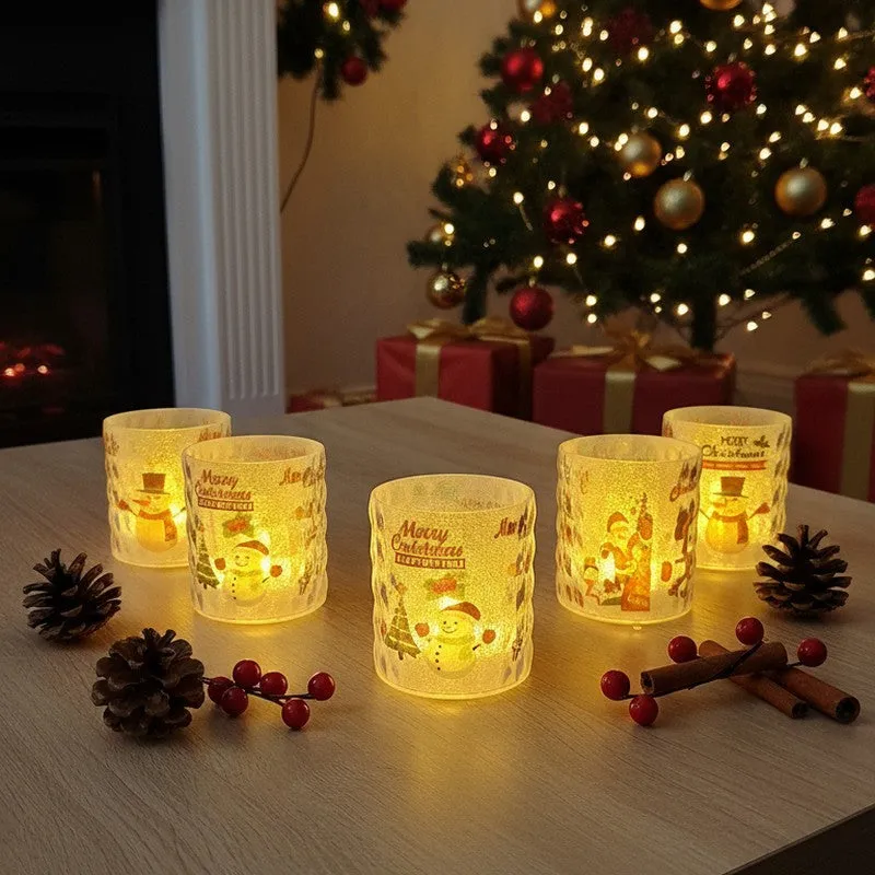 Jingle Aura Santa Battery Candle - Set Of Five media 8