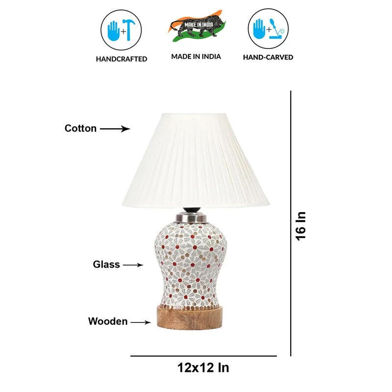 Harmyra Pleatra Wooden Table Lamp - Multicolor media 9