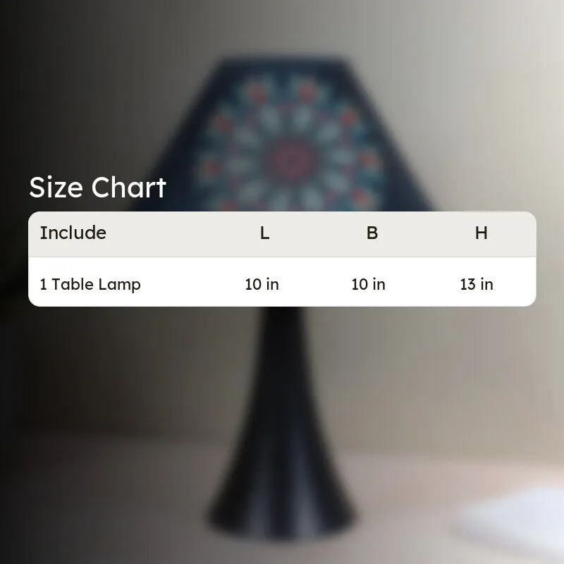 Toile Node Printed Metal Table Lamp - Multicolor media 5