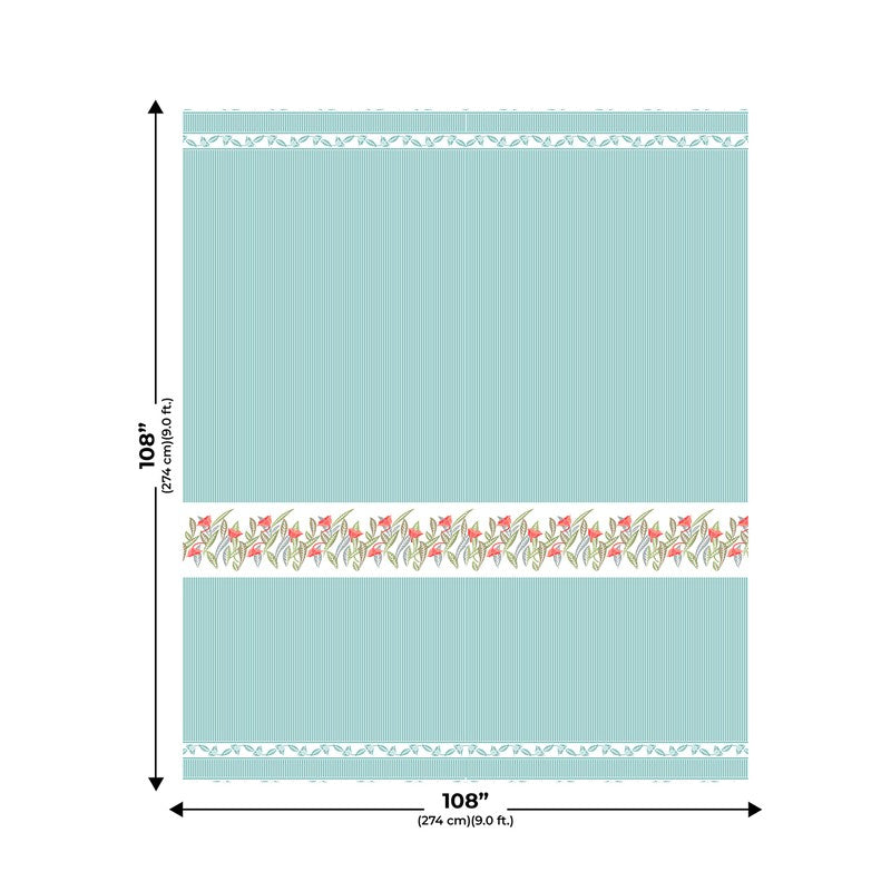 SignatureRest Cotton Bedsheet (Teal) - 180 TC media 6