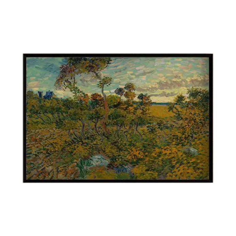 Sunset At Montmajour By Vincent Van Gogh - Black Frame media 6