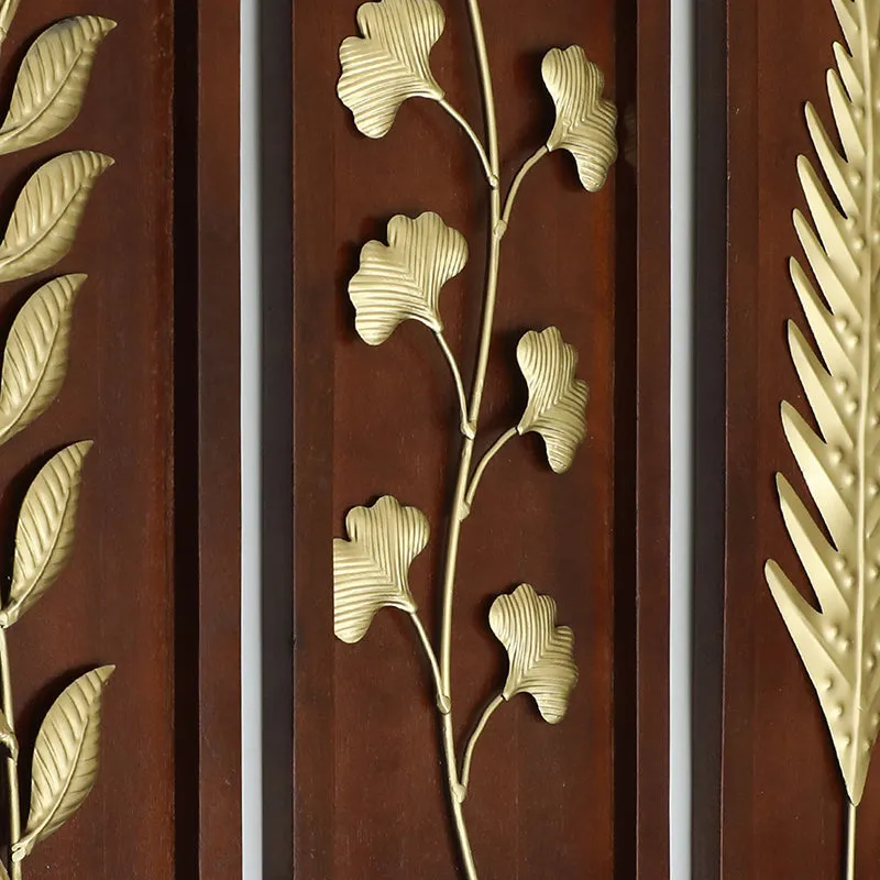 Golden Herbarium Metal & Wood Wall Accent - Set Of Three media 4