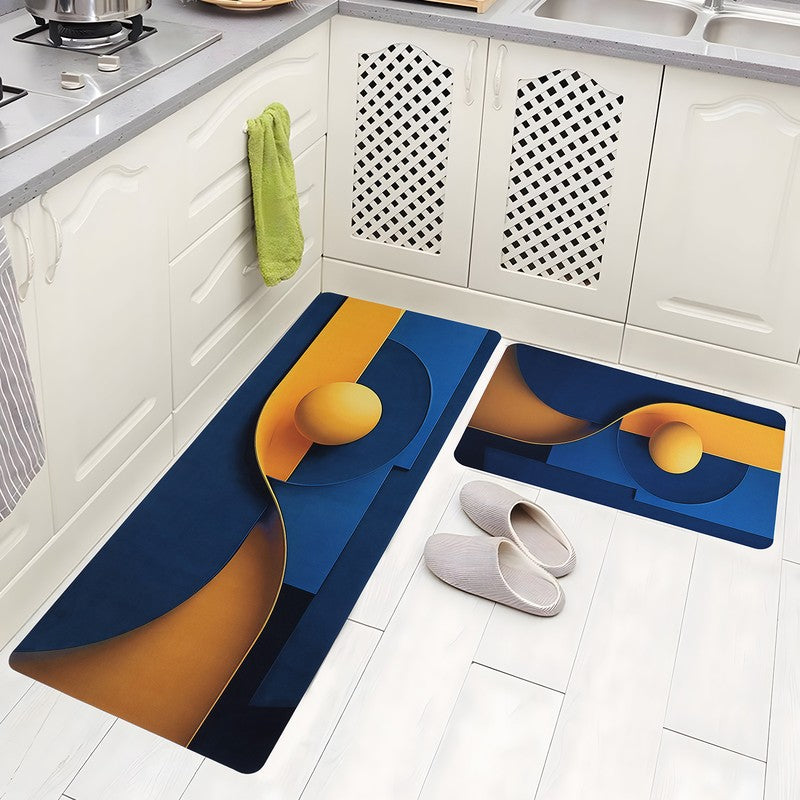 Comfyra Rubber Kitchen Floor Mats - Set of Two