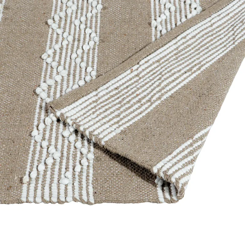 Weavax Cotton Runner Rug - Beige media 4