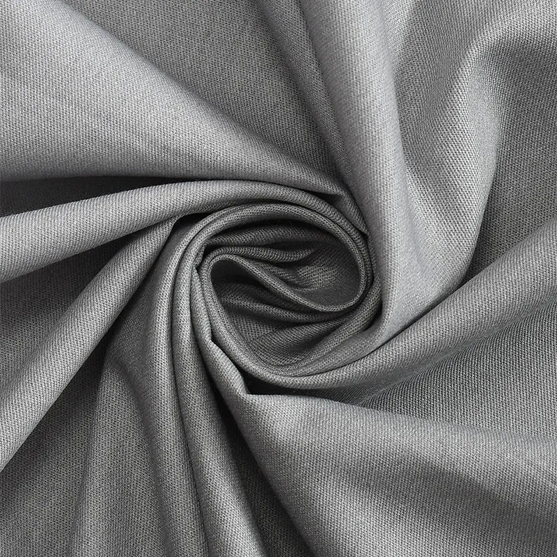 Silas Solid Cotton Bedsheet (Grey) - 210 TC media 4