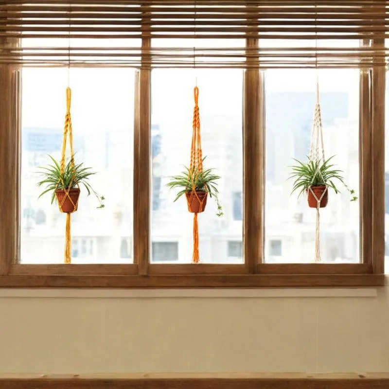 Boheme Botanica Macrame Hanging Planter - Set Of Three media 1
