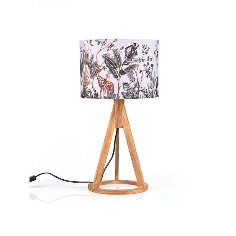 African Life Fabric Table Lamp - Multicolor media 4