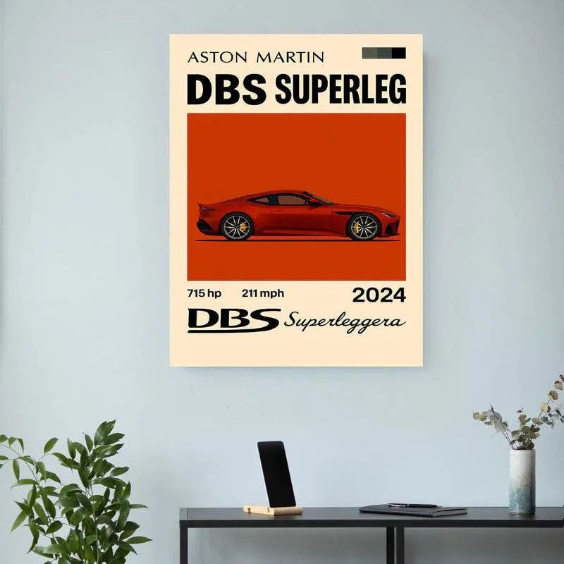 DBS Superleggera Wall Poster - Red media 3