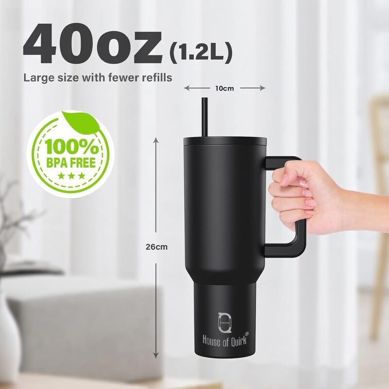 Hydra Boost Stainless Steel Tumbler (1200 ML) - Black media 9