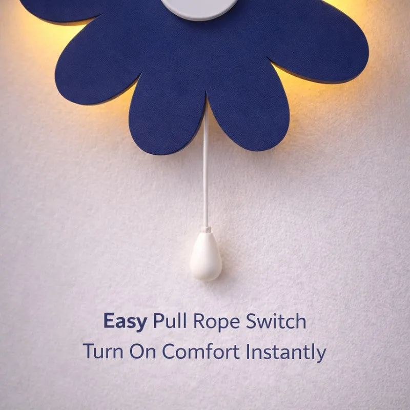 Lumiflora Battery Operated MDF Wall Lamp - Blue media 8